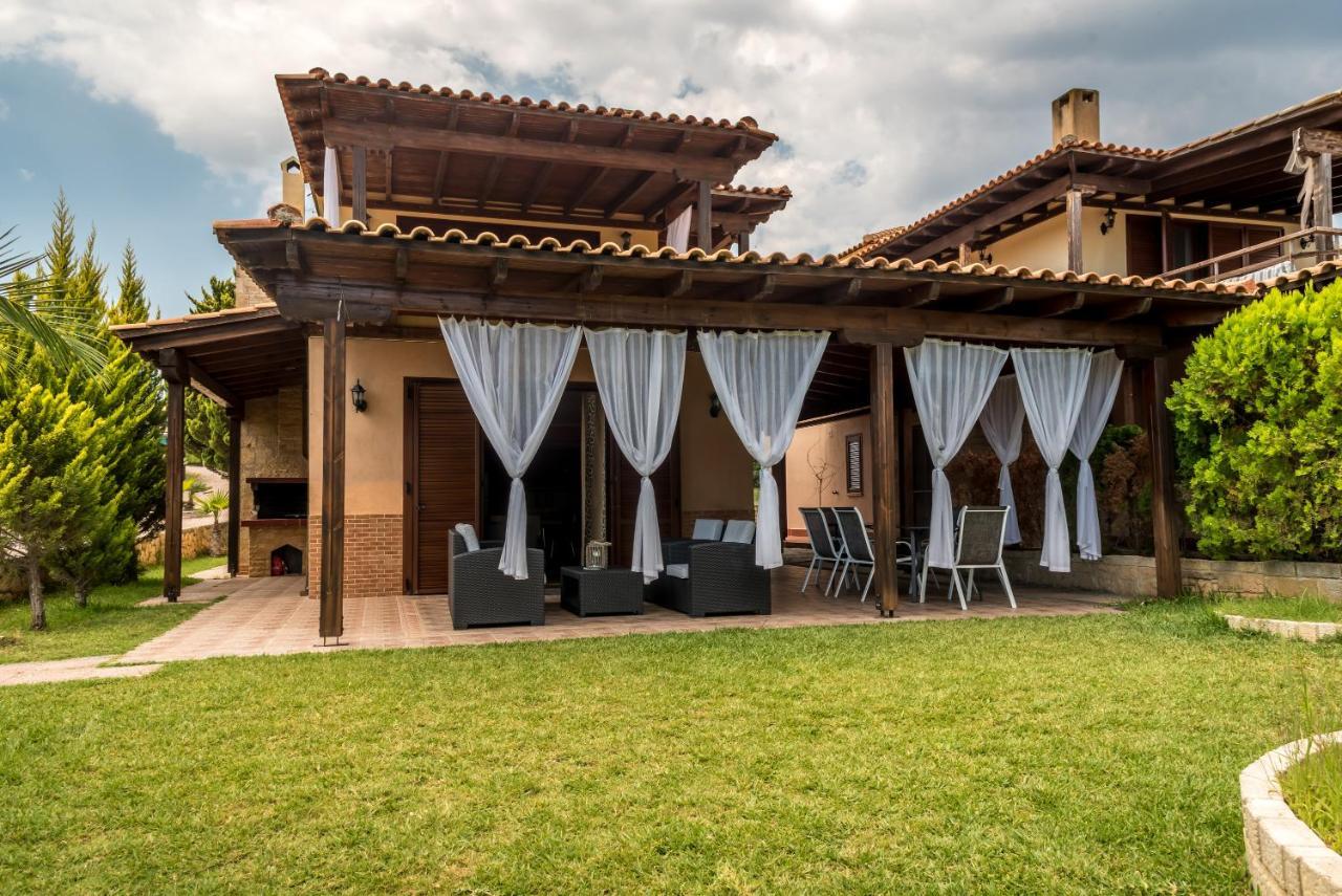 Blue Thea Luxury Villa In Afitos Dış mekan fotoğraf